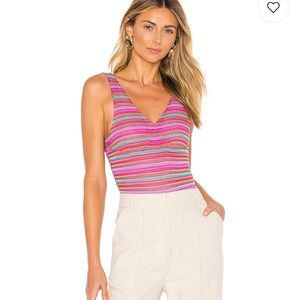 house of harlow multi colored bodysuit